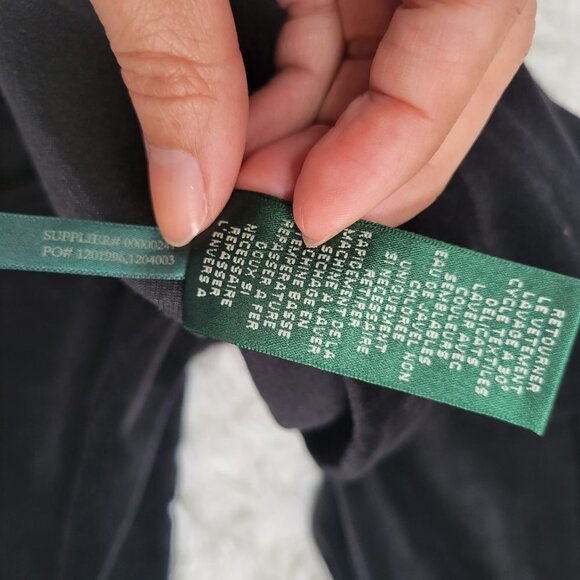 Lauren Ralph Lauren Black Velour Pants - Size 2X - Picture 12 of 13